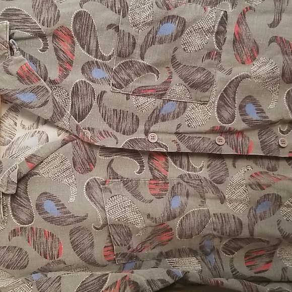 VTG Le Tigre paisley shirt - Picture 2 of 9